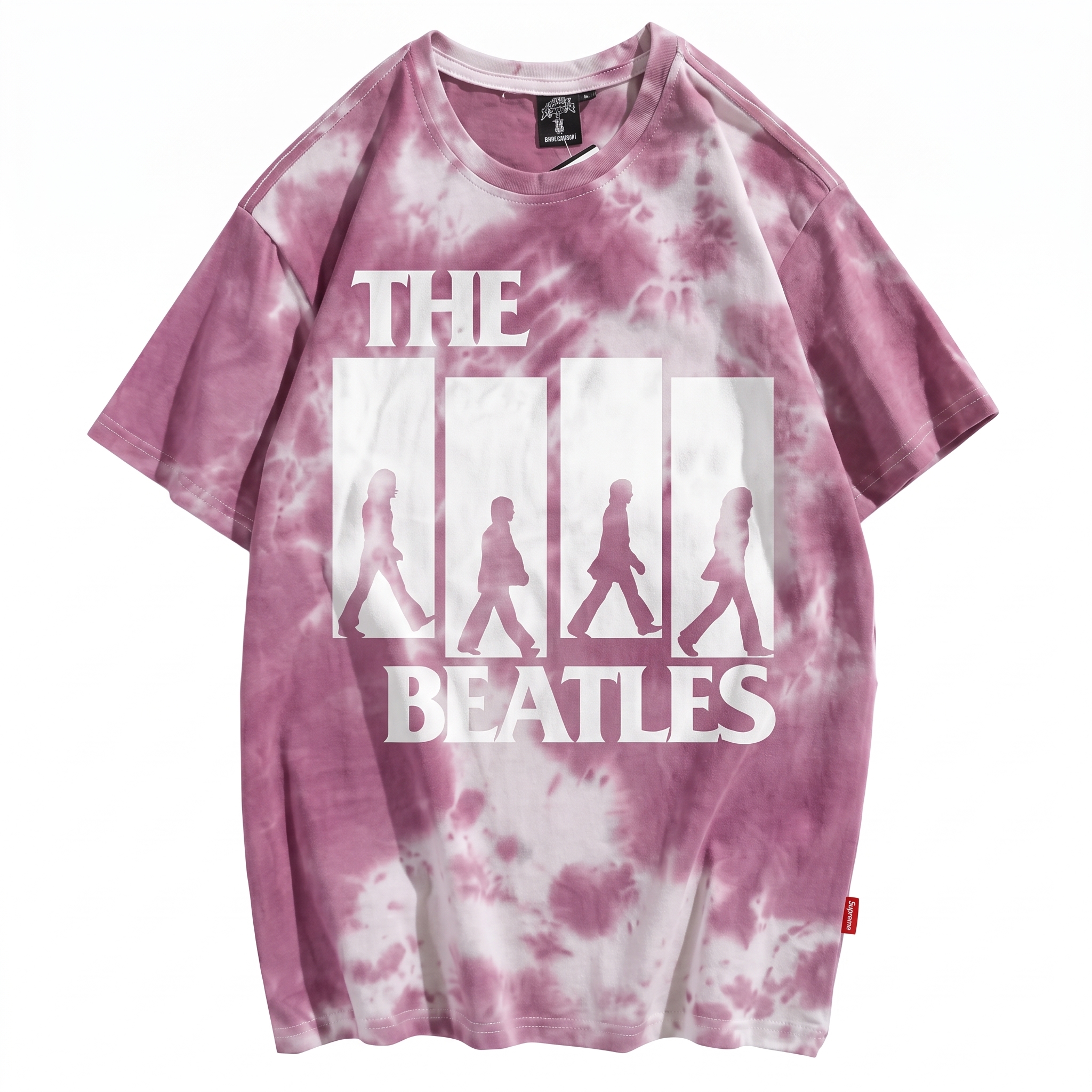 Beatles Abbey Road Tee — Pink