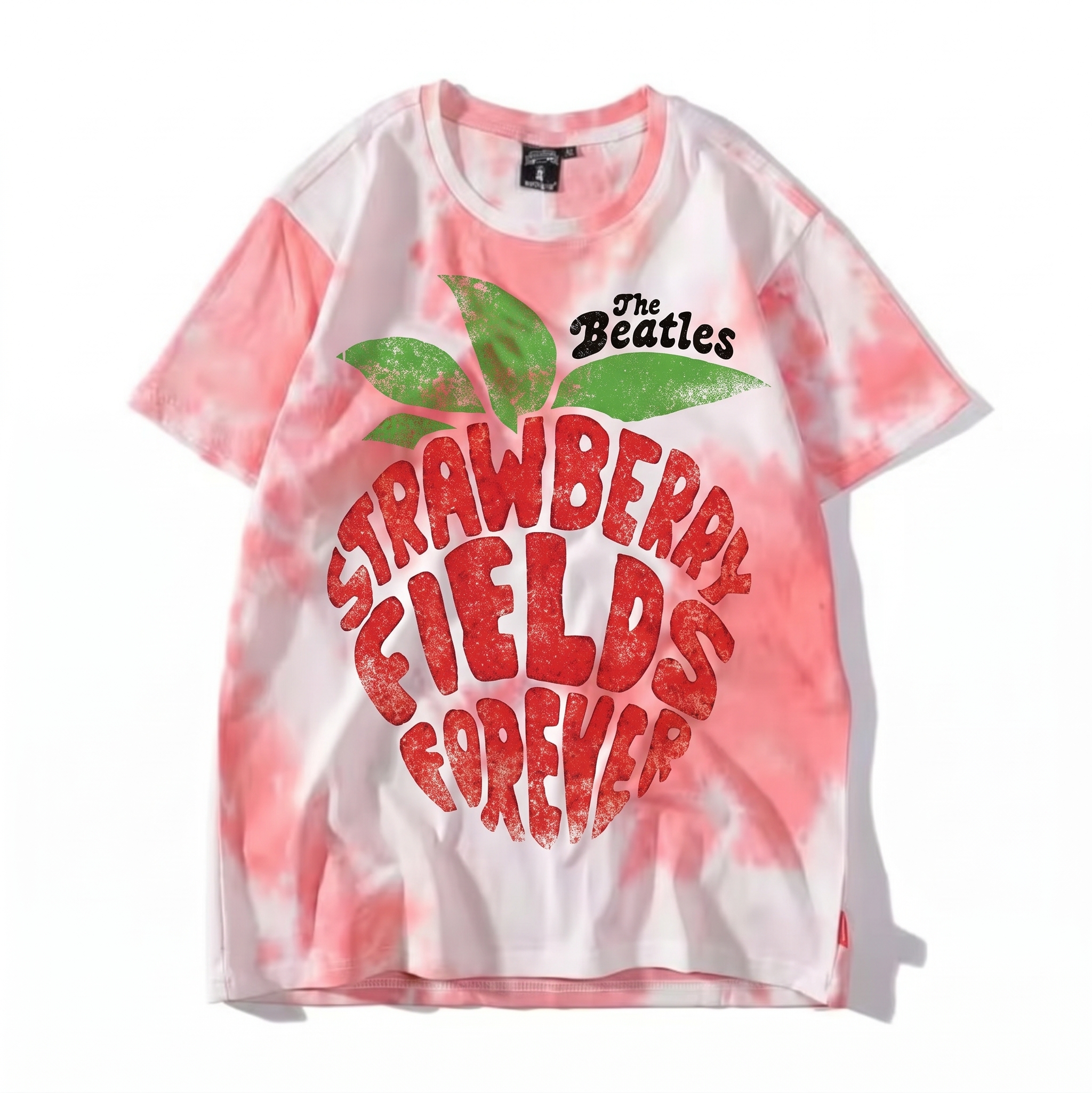 Beatles Strawberry Fields Tee — Red Wash