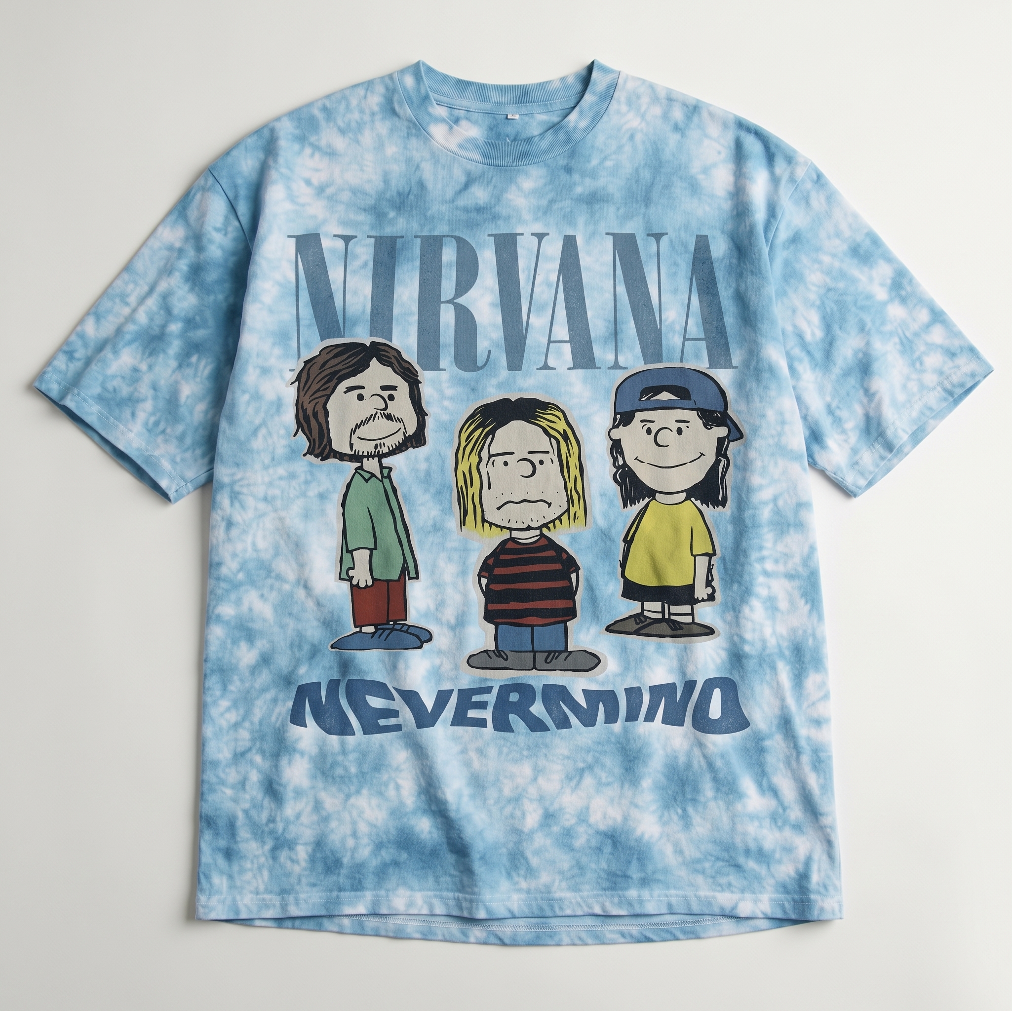 Nirvana Nevermind Toon Tee — Blue