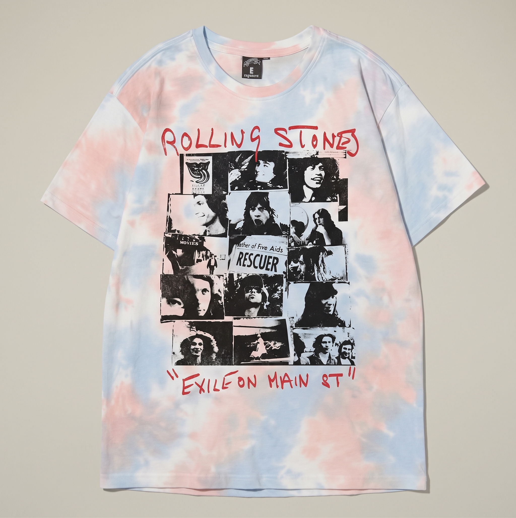 Rolling Stones Exile Tee — Pastel